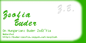 zsofia buder business card